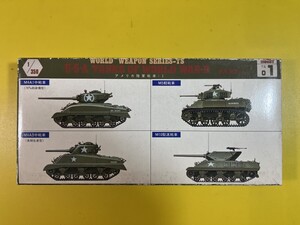 ツクダホビー 1/350 アメリカ陸軍戦車 1 M4A1 M4A3 M5軽戦車 M10駆逐戦車 01