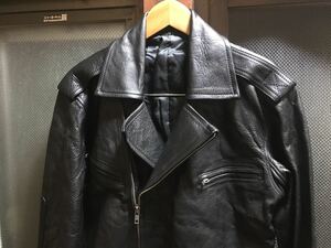 希少 昭和 白バイ 警察用ライダースジャケット 未使用品 ライダージャケット ライダース 衣装 警察 交通機動隊 シングルライダース　実物