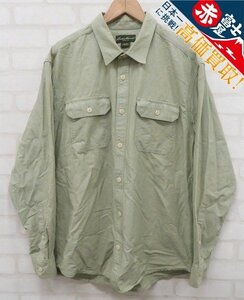 8T5205/Eddie Bauer 長袖シャンブレーシャツ エディーバウアー