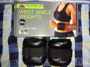 リストアンクルウェイト WRIST ANKLE WEIGHTS 2.5kg