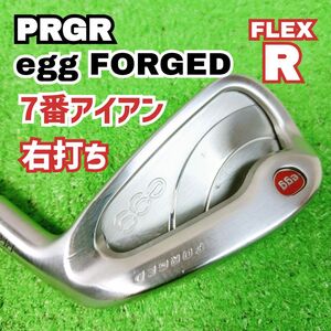 極美品　プロギア エッグ フォージド 2019 単品 7番手 アイアン 右打ち PRGR egg FORGED　Y24112205