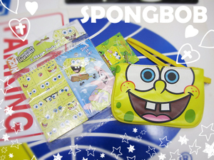 現品限り●アウトレット★送料無料 スポンジボブ ポーチ＆メモ帳２冊セット SPONG BOB キャラクター雑貨 OT