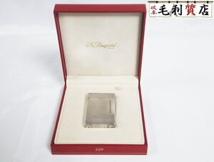 デュポン 【Dupont】 ガスライター モンパルナス ライン2 シルバー 16819 喫煙グッズ 着火確認済み 【中古】 ガスライター 現状渡し