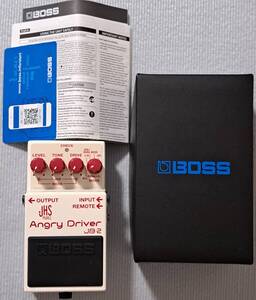 ■BOSS JB-2 Angry Driver JHS PEDALS Charlie Brown 箱付 美品 ボス アングリー ドライバー OverDrive Distortion ディストーション Fuzz