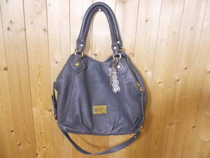 e1228◆MARC BY MARC JACOBS ハンドバッグ◆本革 レザー グレー色 マーク バイ マーク ジェイコブス ショルダーバッグ カバン 6H