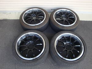 ADVAN Racing RS-D 17インチアルミ+BS Playz PX 215/45ZR17 2本・ヨコハマ ブルーアース GT 215/45R17 2本 計4本セット!!