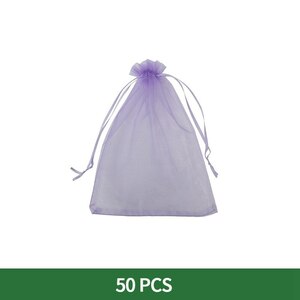 果物　フルーツ　保護　メッシュバッグ　家庭菜園　Purple　50PCS　 17cmx23cm