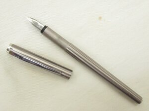 MONTBLANC モンブラン ノブレス スリム 万年筆 メタル 艶消しシルバー インク無し★クロゆパ3可★o0481