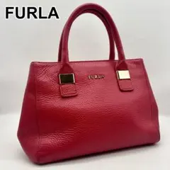 美品 FURLA フルラ レザー ハンドバッグ トートバッグ おでかけ普段使い