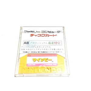 ディスクカード：A面・ツインビー　B面・スーパーマリオブラザーズ2［動作品］外箱、説明書なし