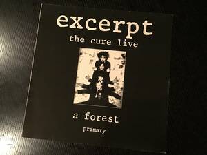 THE CURE. 12inch single. excerpt the cure live. ドイツ盤　1984