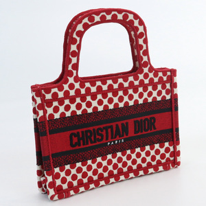 中古・未使用ディオールChristian Dior ブックトート ミニ キャンバス ランク：S us-1 レディース