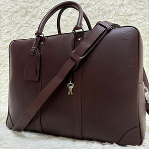 幻の逸品 激レア ルイヴィトン LOUIS VUITTON ポルト ドキュマン ジュールGM ノマド 2WAY ビジネスバッグ ブリーフケース レザー 鍵付き