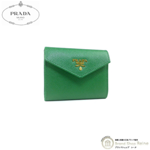 プラダ （PRADA） サフィアーノレザー カードケース 名刺入れ 1M1432 VERDE（美品）中古