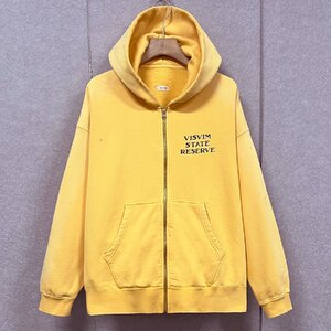 超人気 新品未使用 VISVIM ビズビム 24AW JUMBO SB HOODIE F.Z. CRASH パーカー フーディ ジャケット 0124205010014 サイズ3