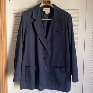 未使用★Vintage EDDIE BAUER コットンカバーオールジャケット★エディバウアー★NAVY★女性用仕立★実寸M★ドライブ・マイ・カー★訳アリ