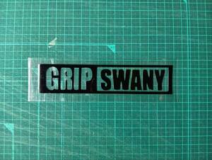 GRIP SWANY ステッカー カッティングステッカー 黒 約15.5*3.5cm