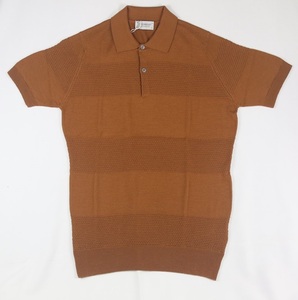 新品 John Smedley ジョンスメドレー 最高級メリノウール ポロシャツ　Sサイズ GINGER