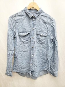 ◇ AMERICAN EAGLE OUTFITTERS 長袖 シャツ サイズS ブルー レディース P