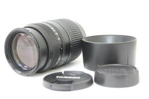 【外観美品】 タムロン Tamron AF 70-300mm F4-5.6 Tele-Macro 前後キャップ フード付き ニコンマウント レンズ v9947