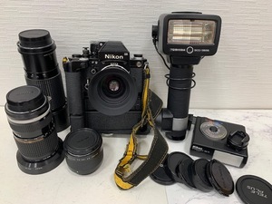 ☆1000円スタート☆ Nikon　F2　80-200mm　35-70㎜　Nikon MB-2　MD-3 モータードライブ　ニコン　F2用 TOSHIBA QCC-3600 ◆25515