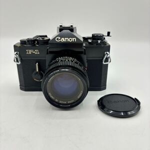 Canon キヤノン F-1 一眼レフカメラ フィルムカメラ ボディ レンズ FD 50mm 1:1.4 ヴィンテージ キャノン ①