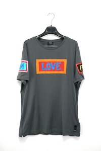 日本限定 FENDI Paint Words Tee フェンディ ドーバー ストリート マーケット プリント ワードTシャツ グレー 52サイズ 