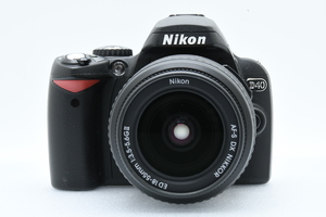 NIKON D40 Kit AF-S DX Zoom-Nikkor 18-55mm F3.5-5.6 ED GII ニコン デジタル一眼レフ■30081