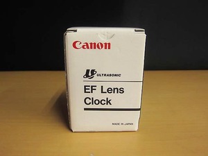 現状品 canon キャノン EF Lens Clock カメラレンズ型 置時計 【e】