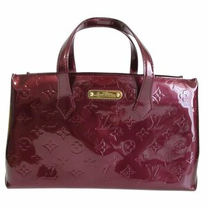 美品 LOUIS VUITTON ルイヴィトン ウィルシャーPM モノグラムヴェルニ パテントレザー ハンドバッグ M91644 ルージュフォーヴィスト ◆