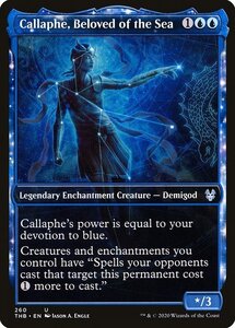 MTG ■青/英語版■ 《海に愛されしカラフィ/Callaphe, Beloved of the Sea》★ショーケースFOIL★ テーロス還魂記 THB