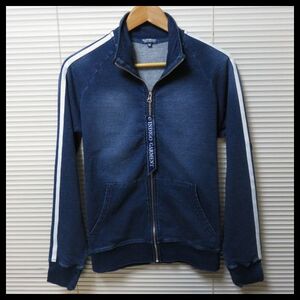 【インディゴカットデニムトラックジャケット/NAVY/M】セットアップ可能