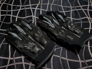 【Lサイズ】 クシタニ エアーコレクトグローブ ゴートスキン 2WAYストレッチ スマホ対応 ブラック バイク ライダース