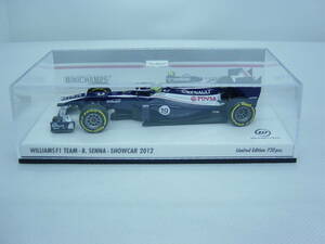 送料300円～ MINICHAMPS 1/43 WILLIAMS F1 TEAM SHOWCAR 2012 #19 B.SENNA ウィリアムズ ブルーノ・セナ