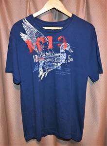 Polo by Ralph Lauren ポロ ラルフローレン デザイン 半袖Tシャツ M 正規品