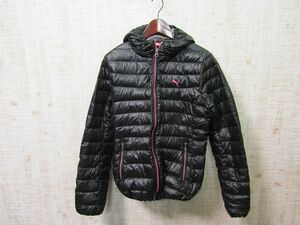 レディースL　PUMAダウンパーカーJKT　黒　プーマ