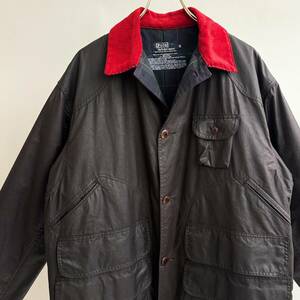 希少《 Mint Condition(Dead) / USA 》80s 90s 極上品【 Ralph Lauren アメリカ製 オイルド ハンティング ジャケット L ビンテージ】