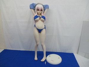 432B スーパーそに子 1/2 ポリレジン 完成品 フィギュア 美少女 アダルト 約90㎝ 台座有 破損有 ジャンク A-TOYS