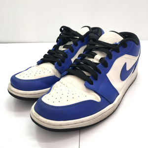 【中古】NIKE AIR JORDAN 1 LOW HYPER ROYAL サイズ27.5cm 553558-124 ナイキ エアジョーダンワン[240091338834]