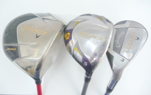 ☆Callaway/キャロウェイ ゴルフクラブ 右利き用 ドライバー(LEGACY AERO）5FW(フェアウェイウッド) 3UT(ユーティリティ) 3本セット(A6201)