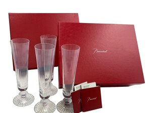 baccarat ミルニュイ シャンパンフルート バカラ アルコールグラス 本体 4客セット ロンググラス お酒 箱付き コレクション ブランド