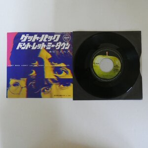 49012299;【国内盤/7inch/Apple】The Beatles ビートルズ / ゲット・バック / ドント・レット・ミー・ダウン