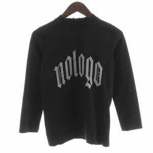 バレンシアガ BALENCIAGA UNISEX No logo Tシャツ カットソー 7分袖 ロゴ ダメージ加工 XS ダークブラウン /AN19 メンズ