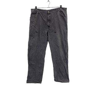 Dickies ワーク・ペインターパンツ W42 ディッキーズ グレー ビッグサイズ ロゴ 古着卸 アメリカ仕入 2305-331