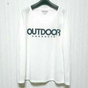 特価/未使用/OUTDOOR PRODUCTS/アウトドアプロダクツ/レディス/長袖/Tシャツ/サイズ=L/胸囲=84~94cm/white×navy