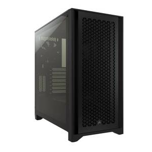 【中古】CORSAIR 4000D エアフロー強化ガラス製ミドルタワー ATX PCケース ブラック CC-9011200-WW CS7975