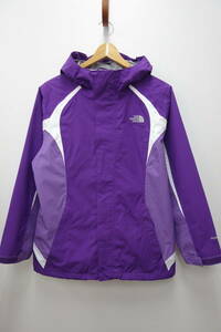 33W キッズサイズ ノースフェイス THE NORTH FACE フルジップフーディーナイロンジャケット HYVENT【GIRLS　XL】