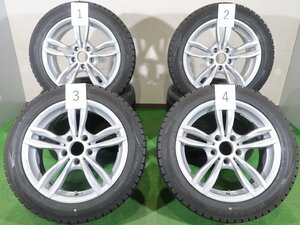 BMW 3シリーズ F30 F31 4シリーズ F32 等 4本 MAK LUFT 17インチ 7.5J +37 5H 120 スタッドレス DUNLOP WINTERMAXX WM02 2023年 225/50R17