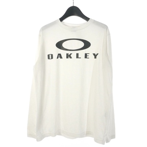 オークリー OAKLEY 17FW Enhance Technical QD Tシャツ カットソー 長袖 ロゴプリント S ホワイト 白 456911JP メンズ