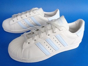 13465■未使用 22年製 adidas superstar 82 cloud white アディダス スーパースター クラウド ホワイト 水色 23.5 GZ4836 新品 デッド